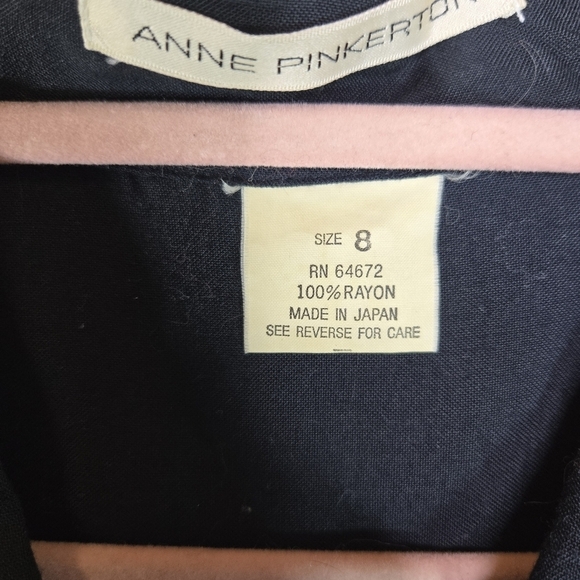 Anne Pinkerton black lagenlook oversized button up shirt japan - Picture 4 of 9